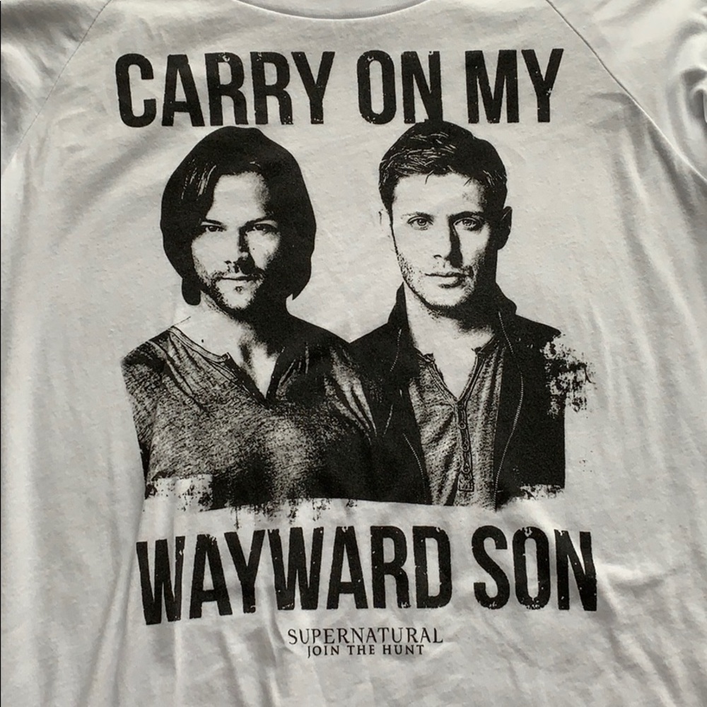 White Long Sleeve Supernatural shirt